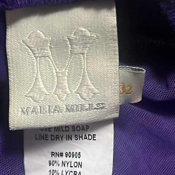 MALIA MILLS ALICE PURPLE SWIMSUIT SET SIZE 2 - Picture 5 of 6